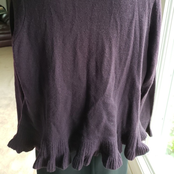SOLD****Ralph Lauren Knit Ruffle Sweater - Picture 7 of 7